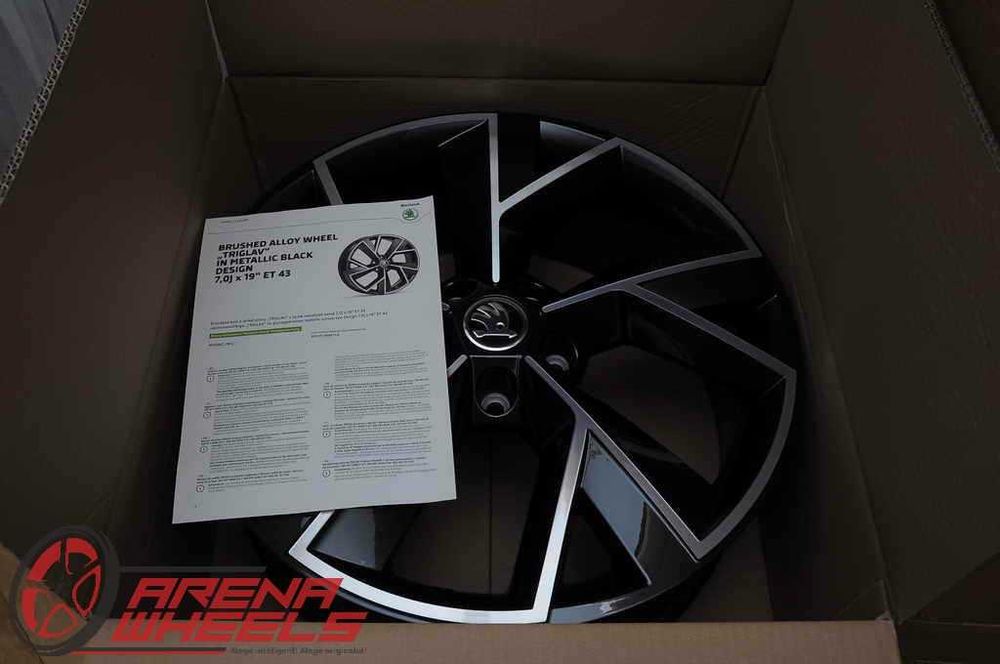 Jante Noi 19 inch Originale Skoda Kodiaq RS R19 Triglav Metallic Black