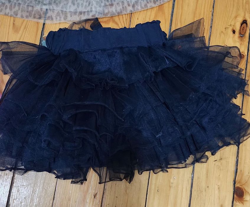 Дънков сукман с тюл и 2 бр поли тип пачки