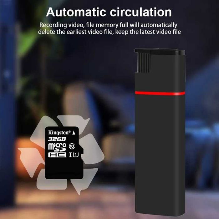 Bricheta cu camera spion ascunsa spy bricheta cu microfon