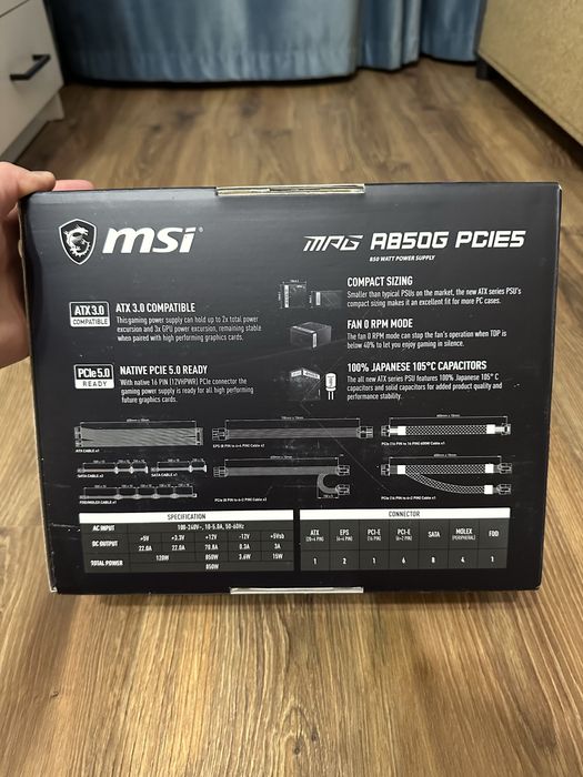 MSI MAG A850G 850W Gold | ATX 3.0 PCIe 5.0
