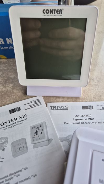 Termostat de ambient fără fir Conter N10 Wifi Comanda prin telefon