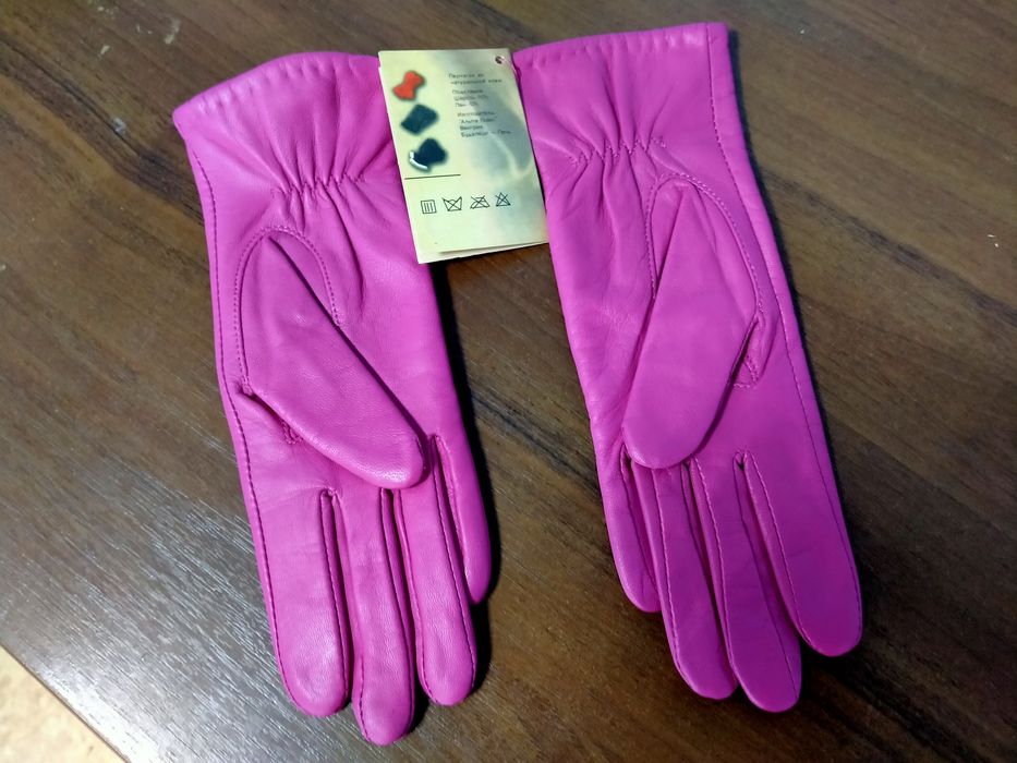 Перчатки кожаные