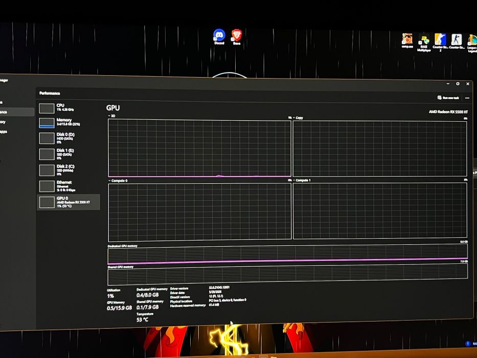 PC Gaming i5 11400/RX5500XT + Monitor gaming 1440p - 165hz