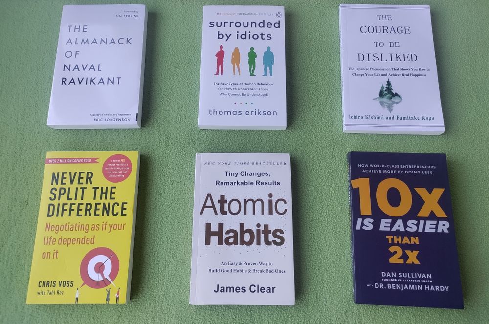 Нови и като нови книги на английски език за личностно развитие!