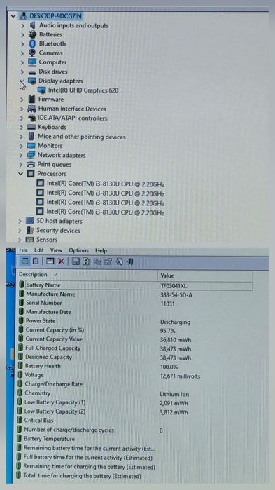 vand laptop 2 in 1 Hp X360.14".Touchscreen.i3.8 Gb.Ssd 256 Gb