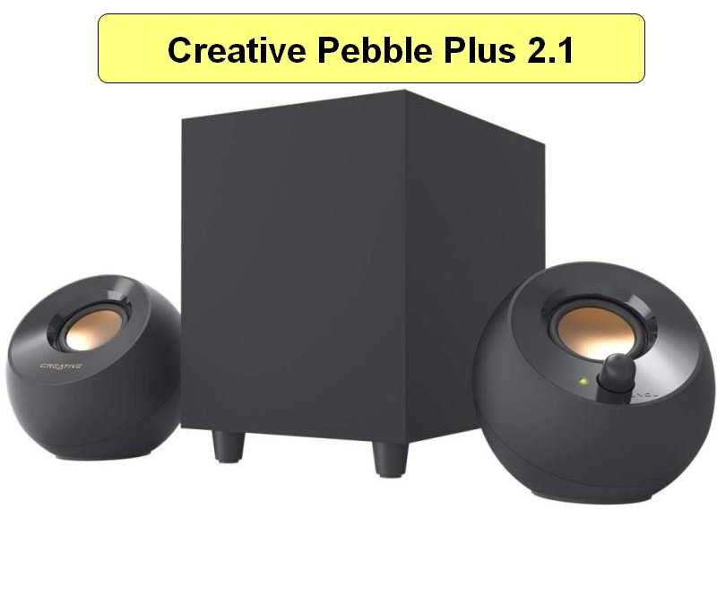 5 вида тонколони Creative PEBBLE PRO X PLUS Bluetooth Разопаковани Продукти с Гаранция