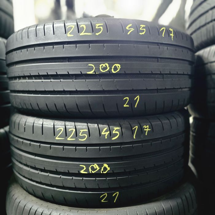 2x 225/45/17 VARA GOODYEAR 2021 Stare excelentă