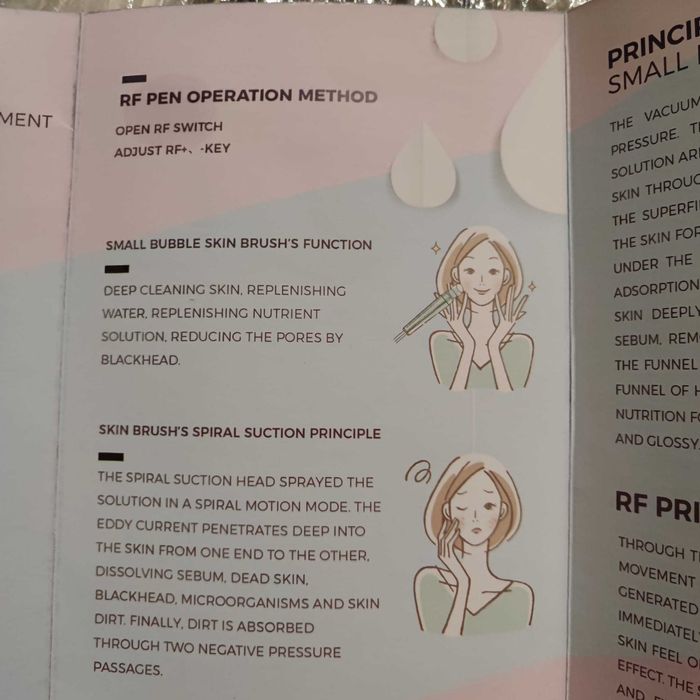 Aparat Hidrodermabraziune Peeling Acnee Riduri  RF Pen  NOU