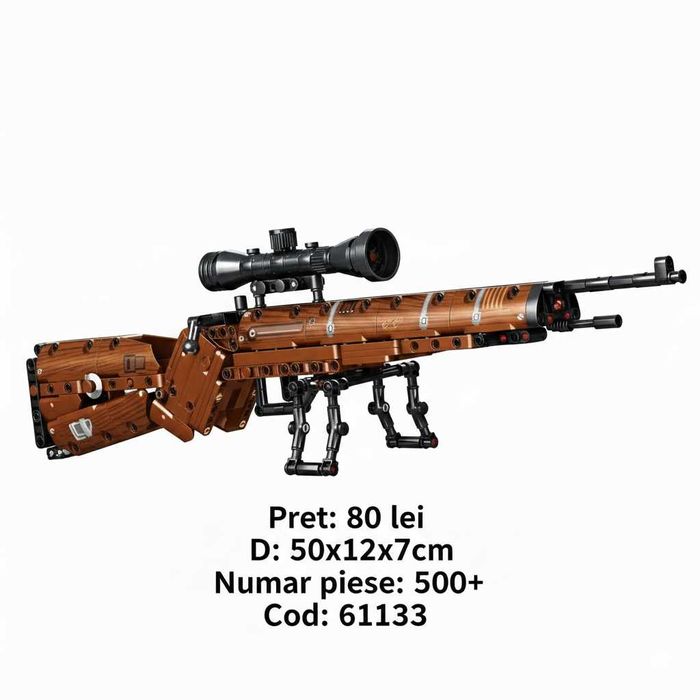 Jucarii tip Lego - Arme, Sabii, Mitraliere, Pusca