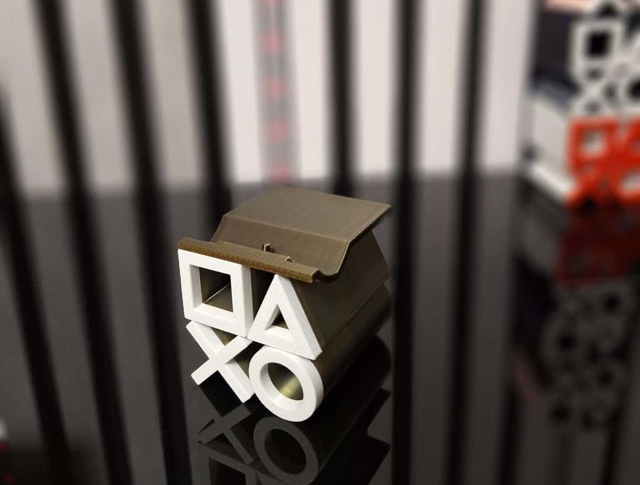 Suport controller PlayStation – stand gaming  (olive gold+white)