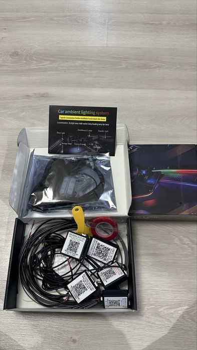 Kit iluminat ambiental digital RGB cu aplicatie - Avem si fire RGB led