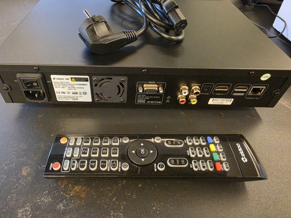 Zidoo Z1000 4K HDR Media Player / SATA HDD / Premium