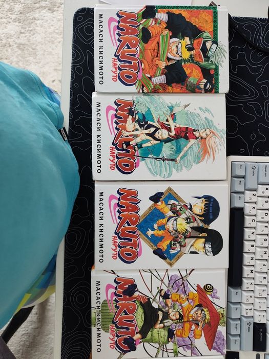 Манга Наруто (1-4, 7, 9, 10 книги).
