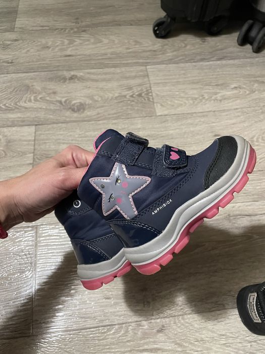 Апрески GEOX / боти с велкро и светещи звездички