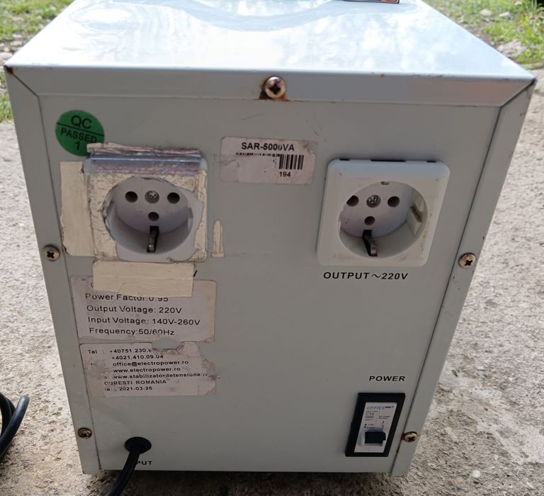 Stabilizator tensiune ElectroPower, SAR-5000VA