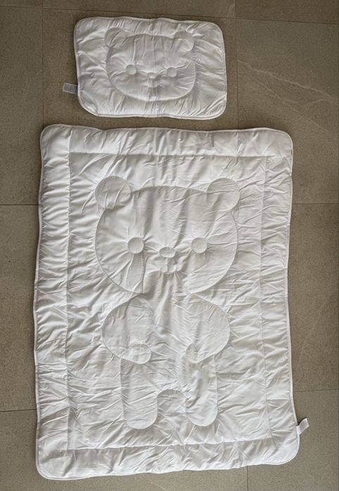 Set NOU plapumă și pernă pentru copii Teddy