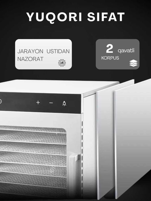 Sabzavot va mevalar uchun quritgich Uskunalar.uz US-10 /  degidrator