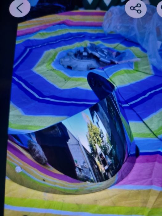 Vizor cască moto tip oglindă