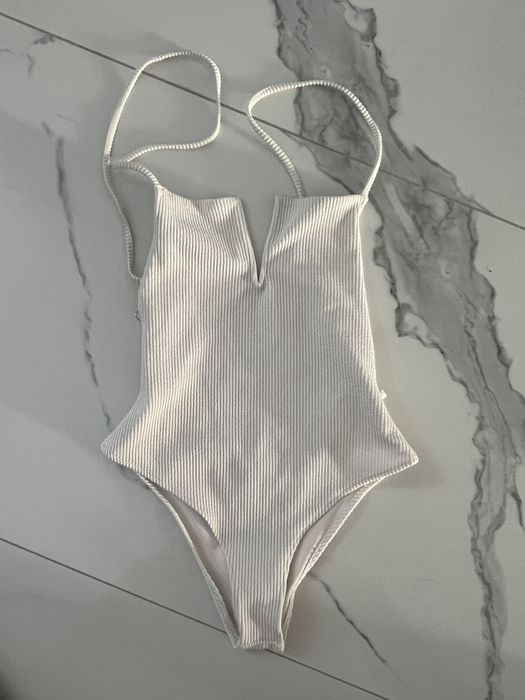 Costum baie intreg Bershka M alb