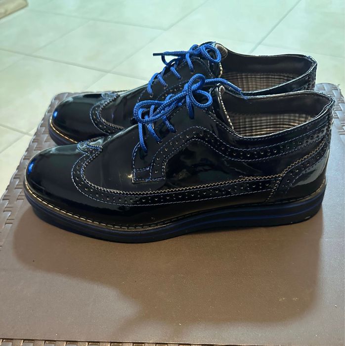 Pantofi barbati piele naturala lacuita