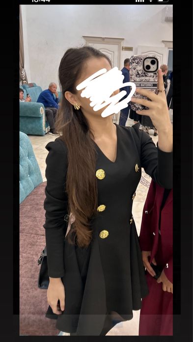 Продаю стильное чёрное платье