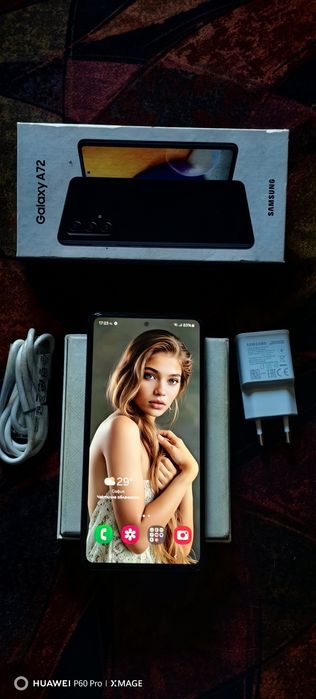 SAMSUNG  GALAXY A72(РЕЗЕРВИРАН)-Перфектно състояние пълен комплект
