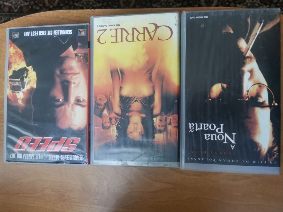 SUPER Filme VHS Carrie / Poltergeist / Hellraiser