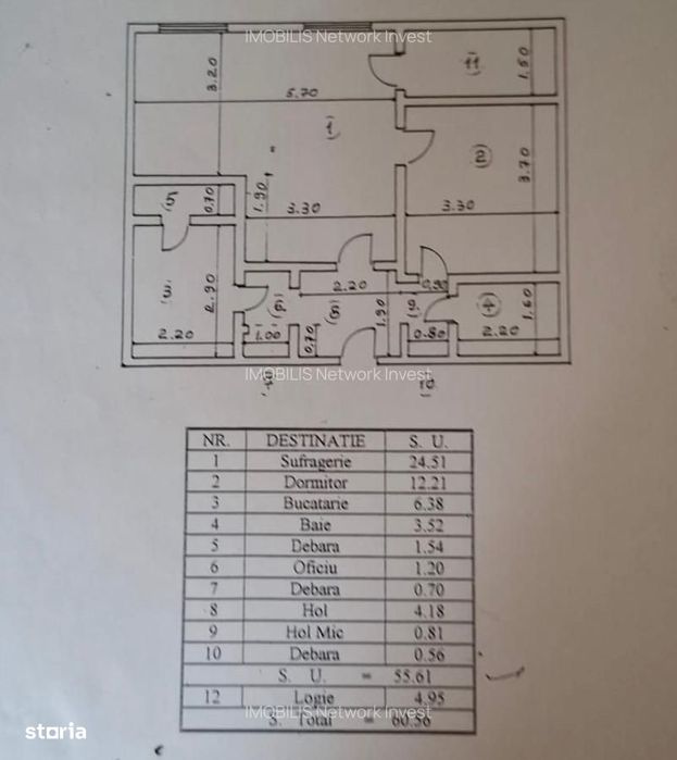 95500Euro, Titan, decomandat, 60mp