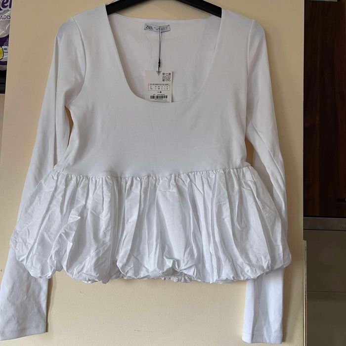 Дамска бяла блуза Zara