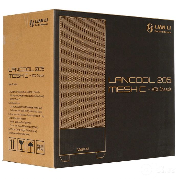 - Корпус Lian Li LANCOOL 205M MESH Black