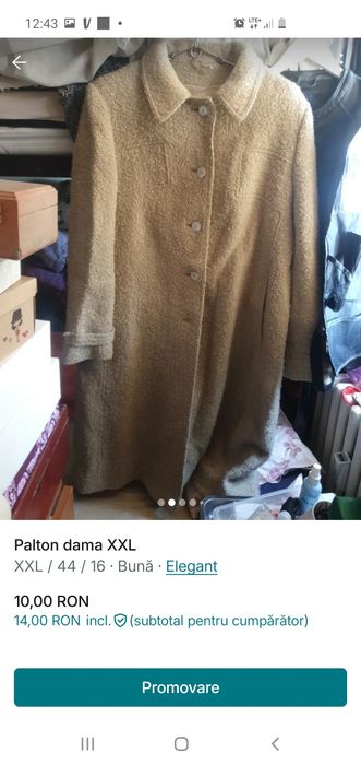 Lot 2 paltoane XXL