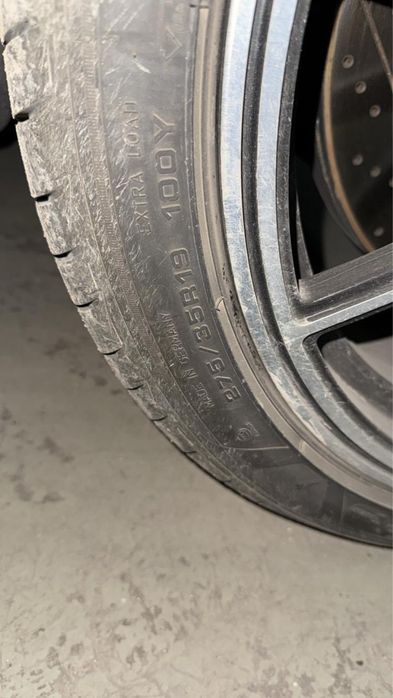 Диски Brabus r19 разноширокие с резиной