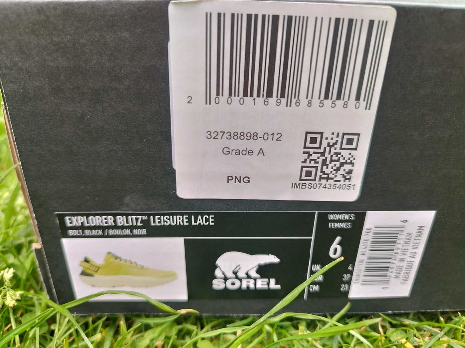 Маратонки Sorel в прекрасен свеж жълто-зелен цвят