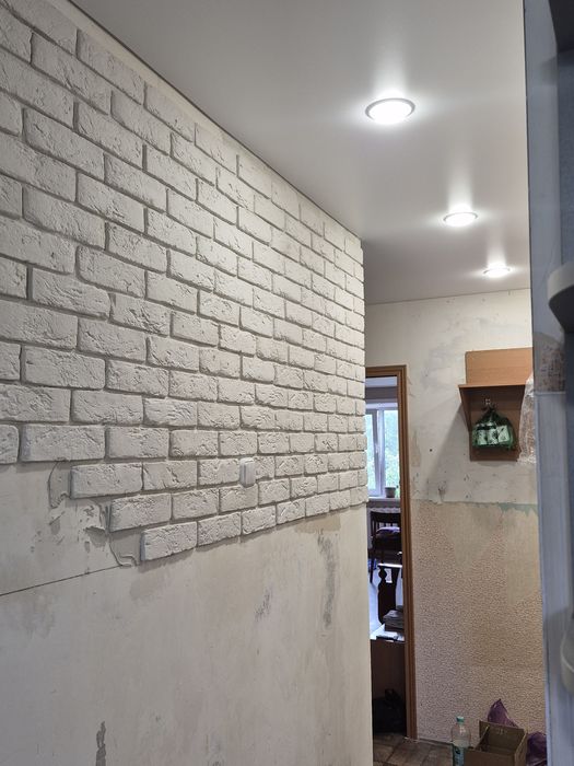 Декоративный Керпичик Монтаж профессиональный .