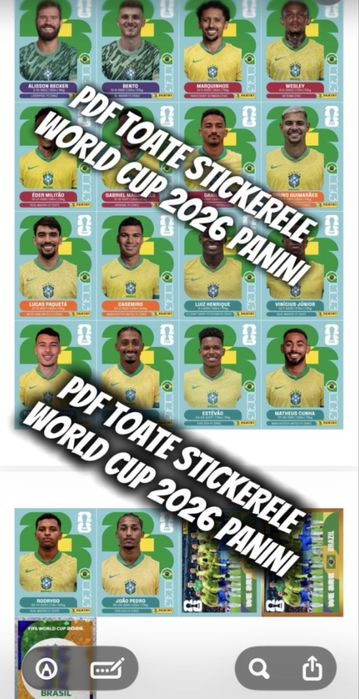 PDF colectia Panini World Cup 2026