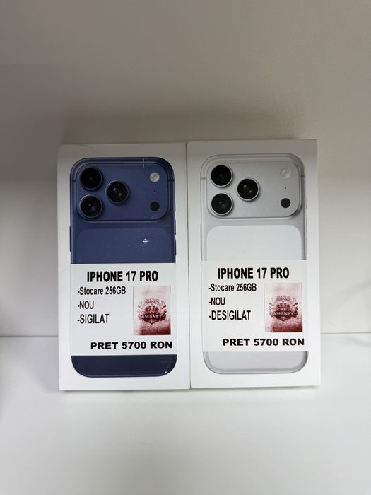 iPhone 17 PRO 256GB nou sigilat Kingamanet