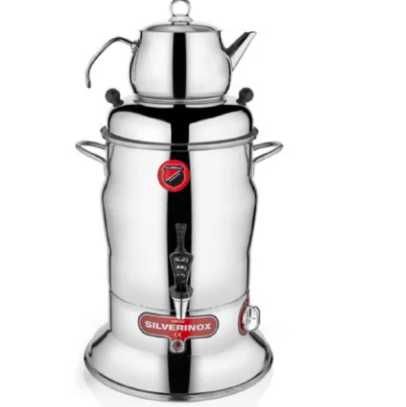 Электрический самовар для чая Işıkgaz Silver 7-10л