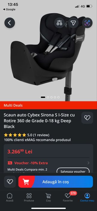 Scaun auto Cybex Gold Sirona S I-size