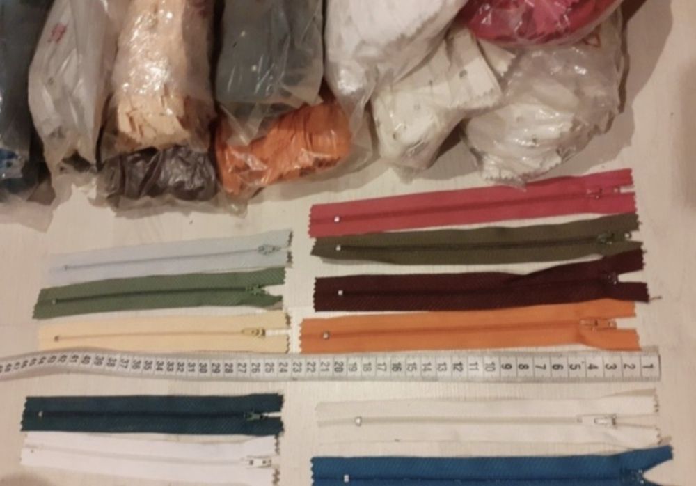 Fermoare diferite lungimi si la metru, dinti metalici si plastic