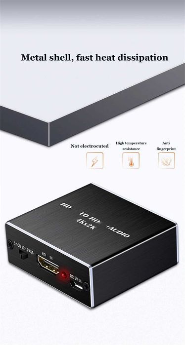 HDMI - HDMI аудио конвертер + SPDIF 5.1ch/2.0ch