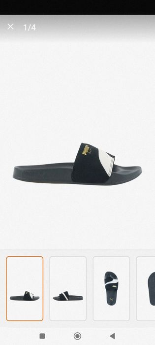 Чехли Puma, естествена кожа-велур