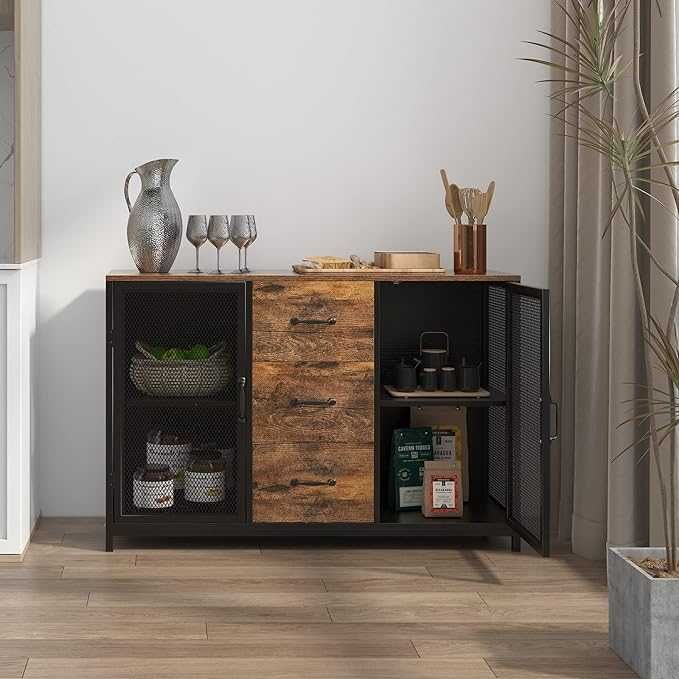 ПРОМОЦИЯ Универсален шкаф с метална рамка – 120x40x80 - 10FJGSST01OK