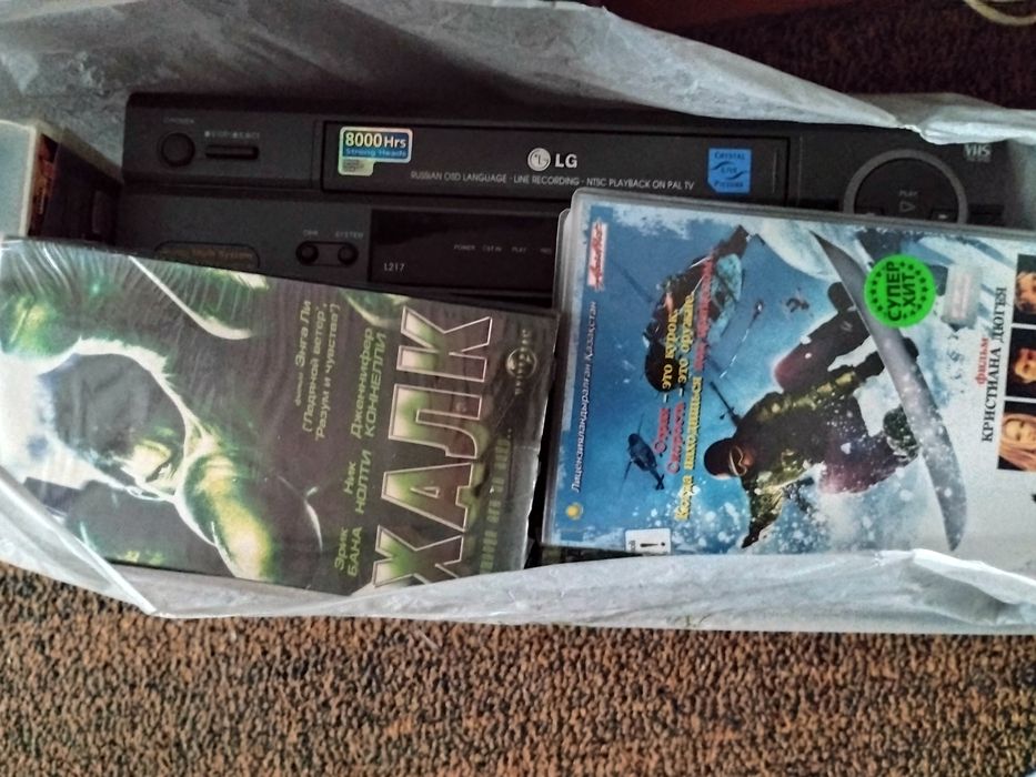 DVD видеоплеер касетный