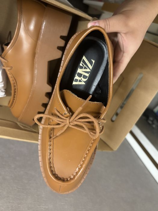 Лоферы Zara на платформе