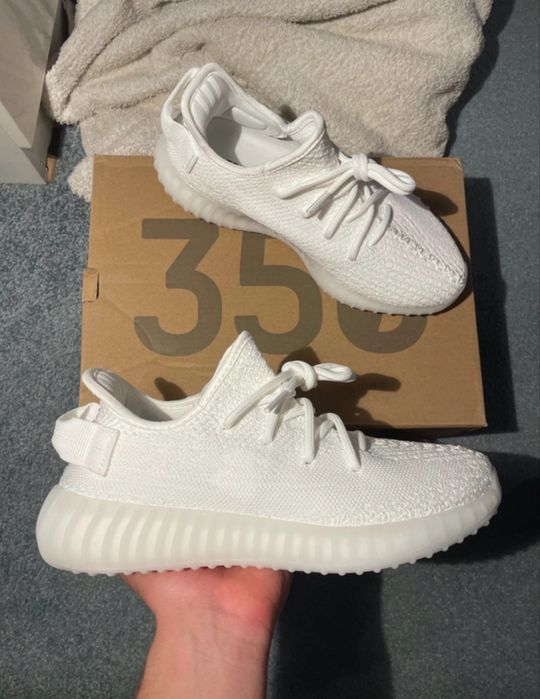 Yeezy 350 Boost Full White Alb Marimea 38 Noi