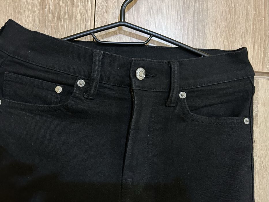 Blugi negri bărbați H&M &Denim, mărimea 28 (XS/S), croi Skinny
