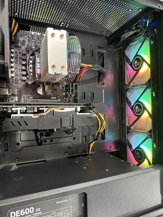 Mi27/Core i5 12400f/16gb d4/512gb nvme/Rx 580 8GB/h610/case rgb/600W