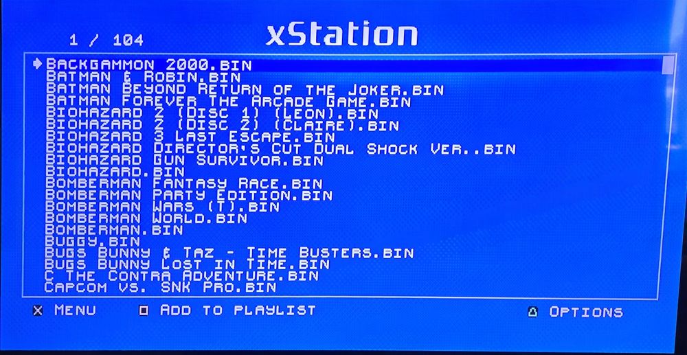 Consola PlayStation 1 modata XStation cu 104 jocuri