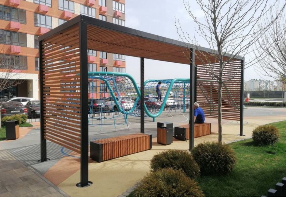 Беседки для жилых комплексов, для дачи