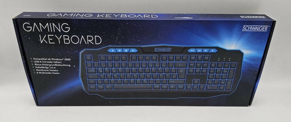 Гейминг клавиатура със синя подстветка GT200